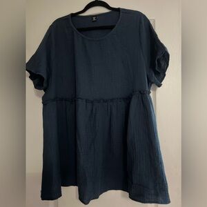 Ruffle detailed babydoll top